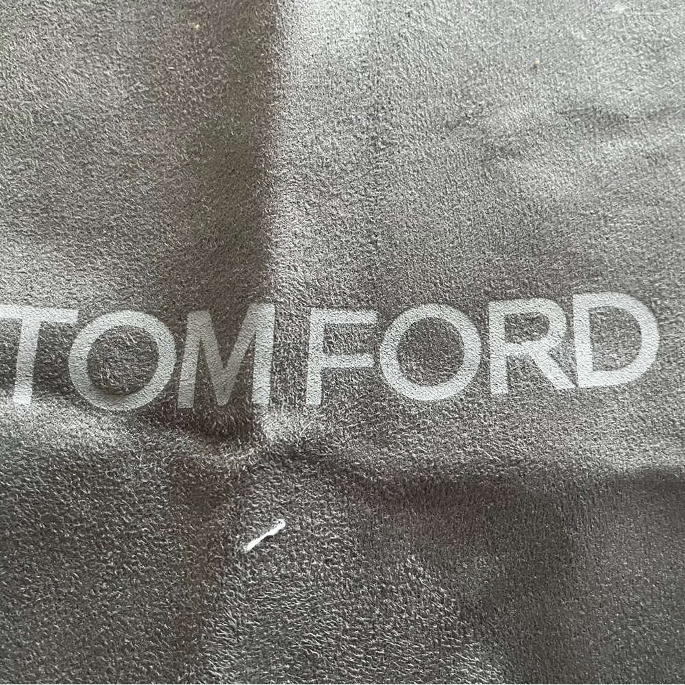 Tom Ford Black Logo Drawstring Dust bag Travel shoes  Pillow. 26” X 27”